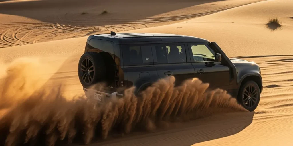 गाड़ियों का 'बाप' नए काले अवतार में! 💪 देखें नई Defender OCTA Black Edition का भौकाल, सड़क पर आग लगा देगी! 🚗💨 1 Defender (2)